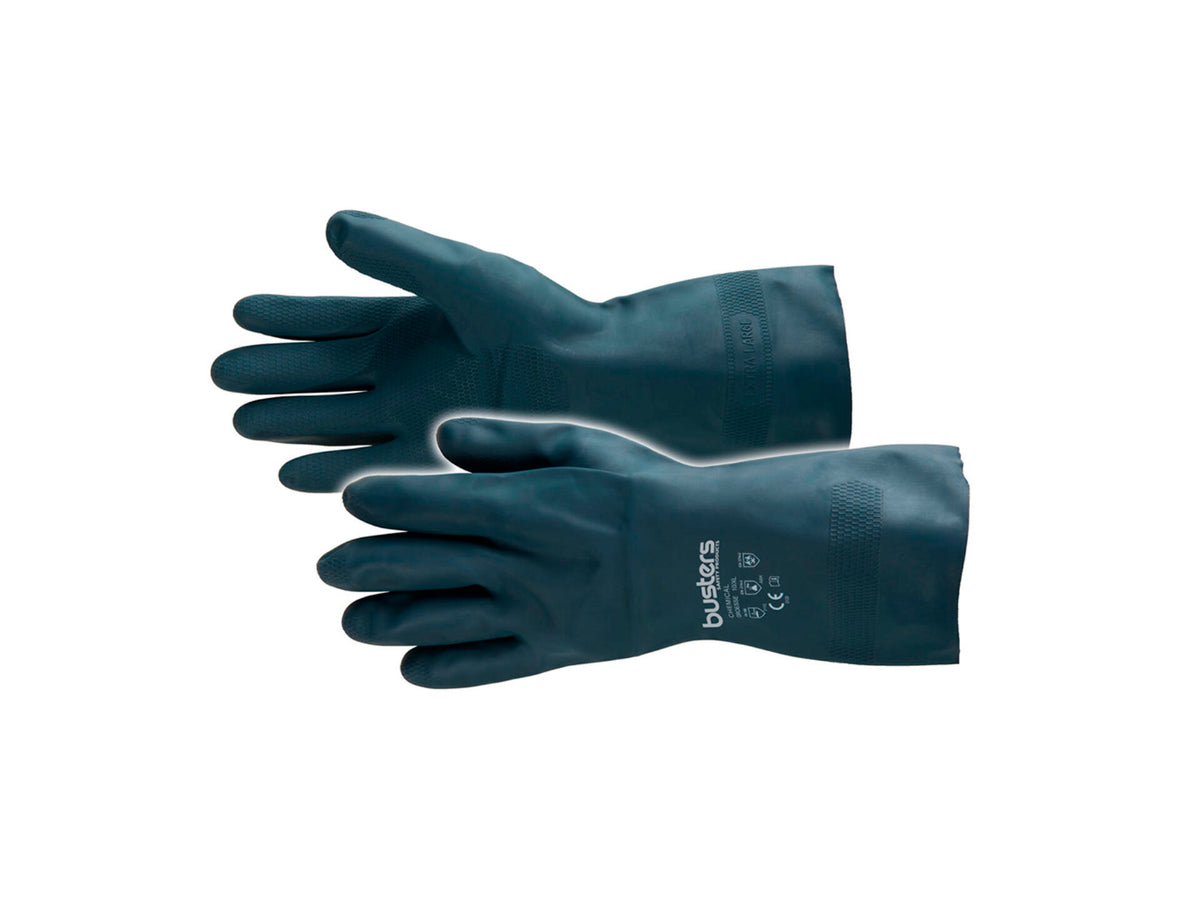 Busters Chemical werkhandschoenen XL latex zwart