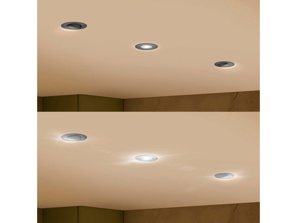 Philips Cilantro inbouwspot 5W zwart warm wit 3 stuks