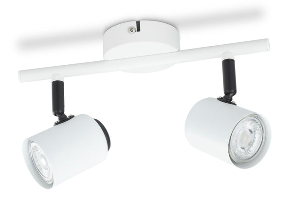 Prolight Cilindro barre de spots LED GU10 2x3W