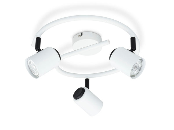 Prolight Cilindro spot de plafond LED spirale GU10 3x3W