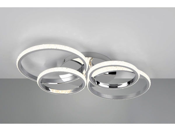 Trio Cires plafonnier LED 27W chromé