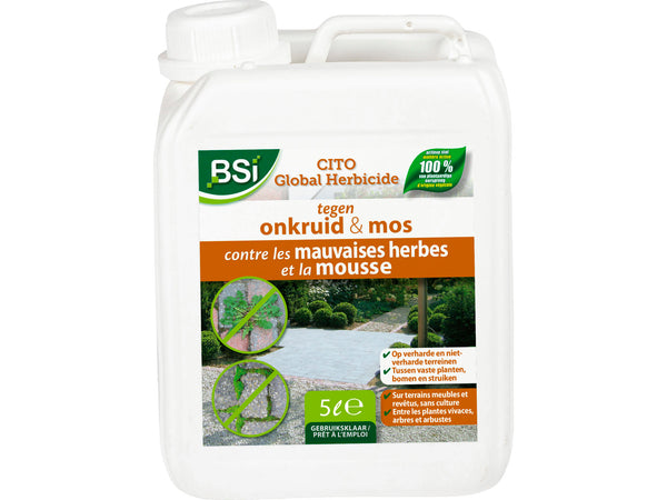 BSI désherbant Cito mauvaises herbes & mousse 5l