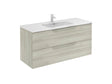 Lafiness City meuble lavabo 120cm 2 tiroirs blanc naturel