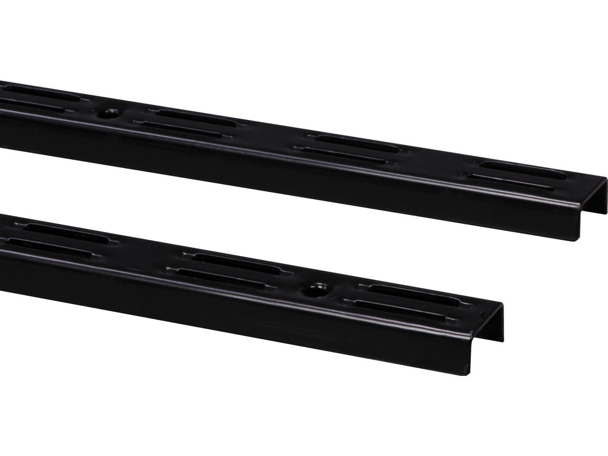 Element System Classic 50 wandrail dubbel 200cm zwart 2 stuks