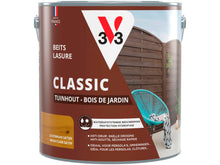 V33 Classic lasure bois de jardin 2,5l brun clair