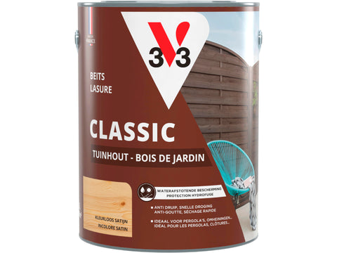 V33 Classic beits tuinhout 5l kleurloos