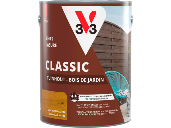 V33 Classic beits tuinhout 5l lichtbruin