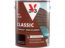 V33 lasure Classic bois de jardin 5l brun écorce