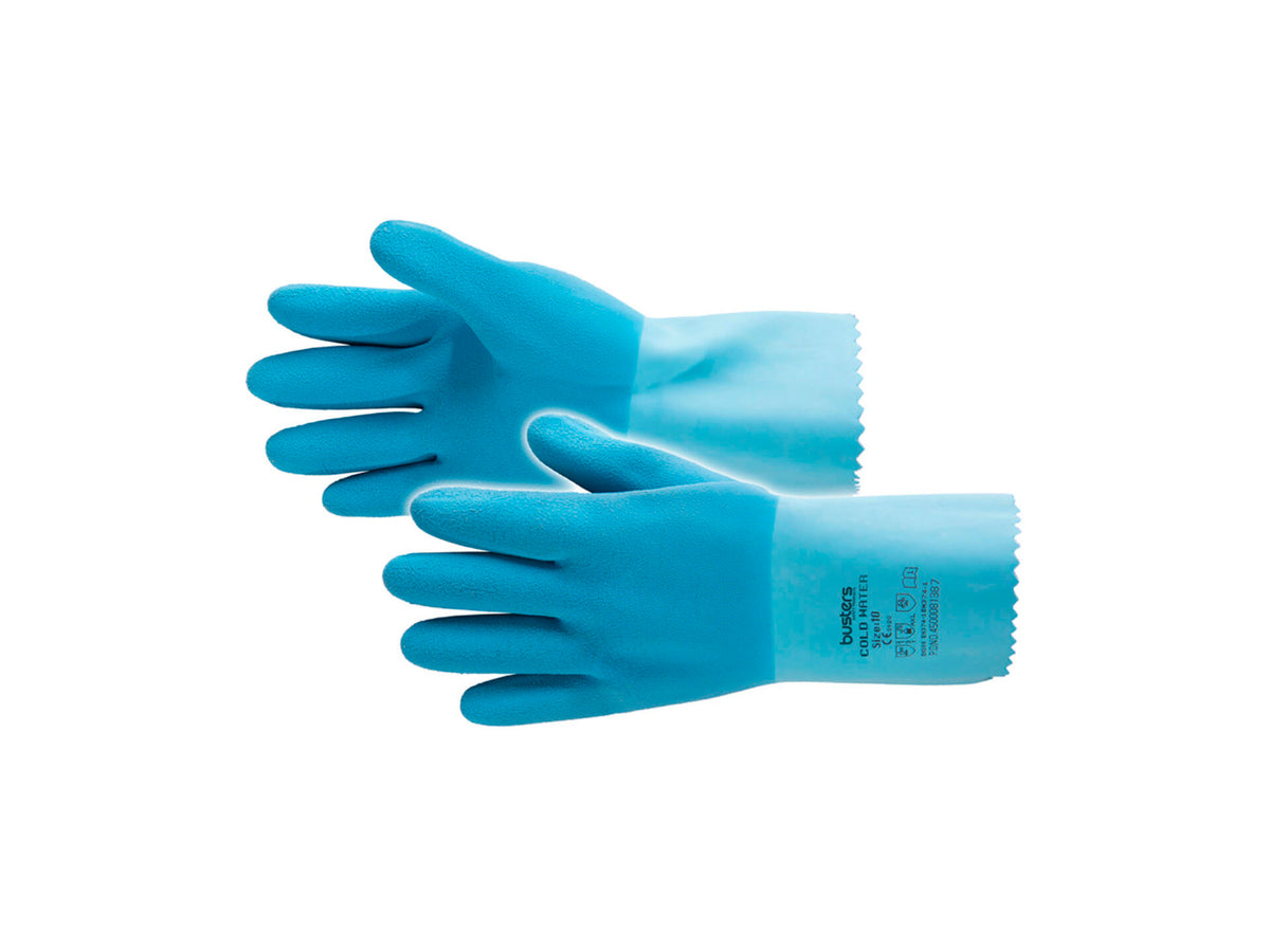 Busters Cold Water werkhandschoenen M latex blauw