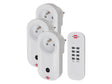 Brennenstuhl Comfort-Line RC CE1 3001 draadloos stopcontact 1000W 3 stuks + afstandsbediening wit