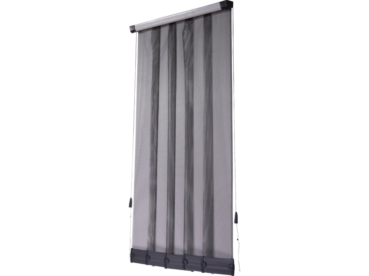 CanDo Comfort vliegengordijn met verschuifbare lamellen 95x235 cm grijs