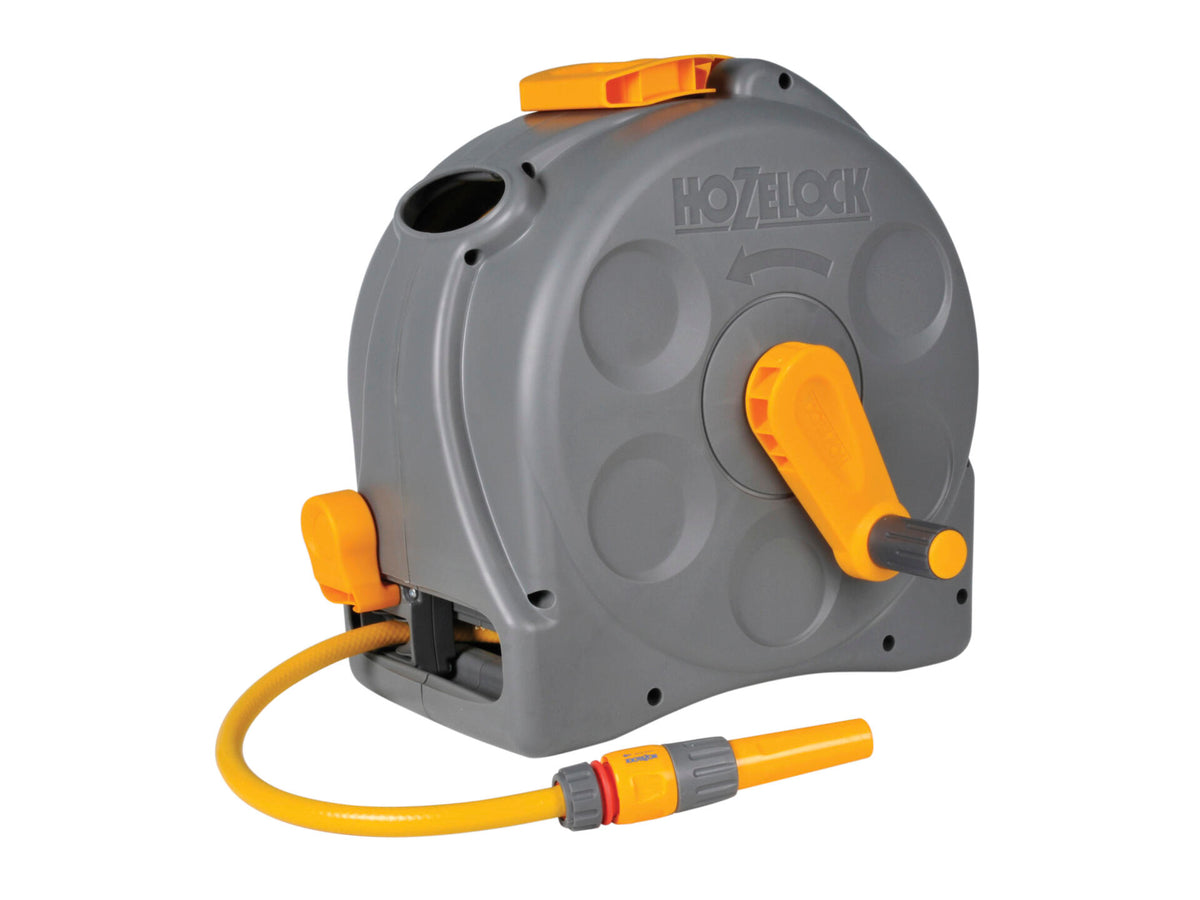 Hozelock Compact Reel muurhaspel 2-in-1 met tuinslang 25m