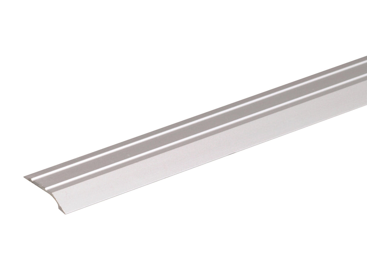 Compensatieprofiel met boorgaten 39x10 mm 90cm geanodiseerd aluminium metaal RVS-look