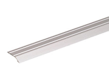 Barre de seuil percée 39x10 mm 90cm aluminium anodisé métal aspect inox