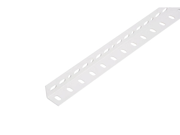 Conceptor cornière perforé 25x25x1,2 mm 100cm acier blanc