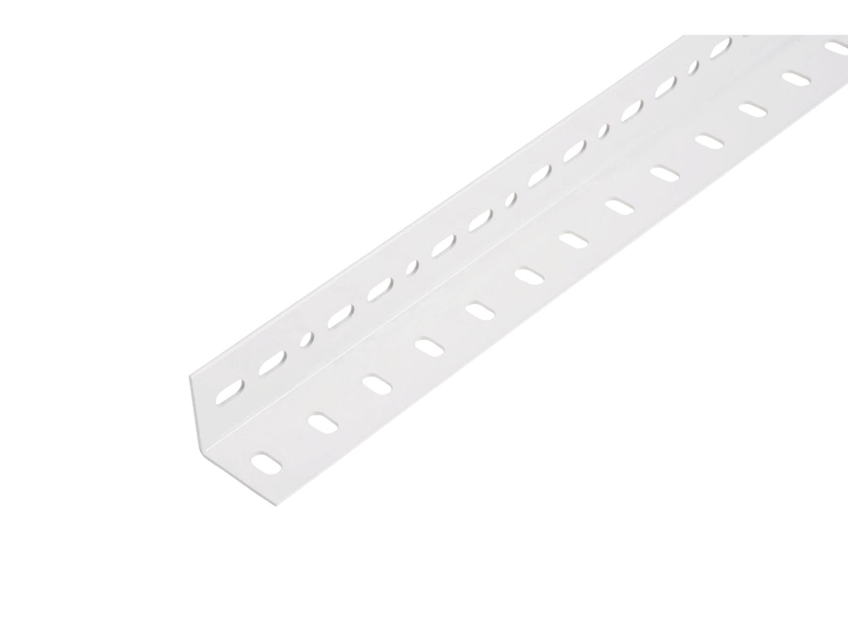 Conceptor hoekprofiel geperforeerd 35x35x1,5 mm 100cm staal wit