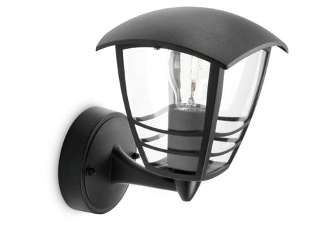 Philips Creek wandlamp omhoog E27 max. 60W zwart