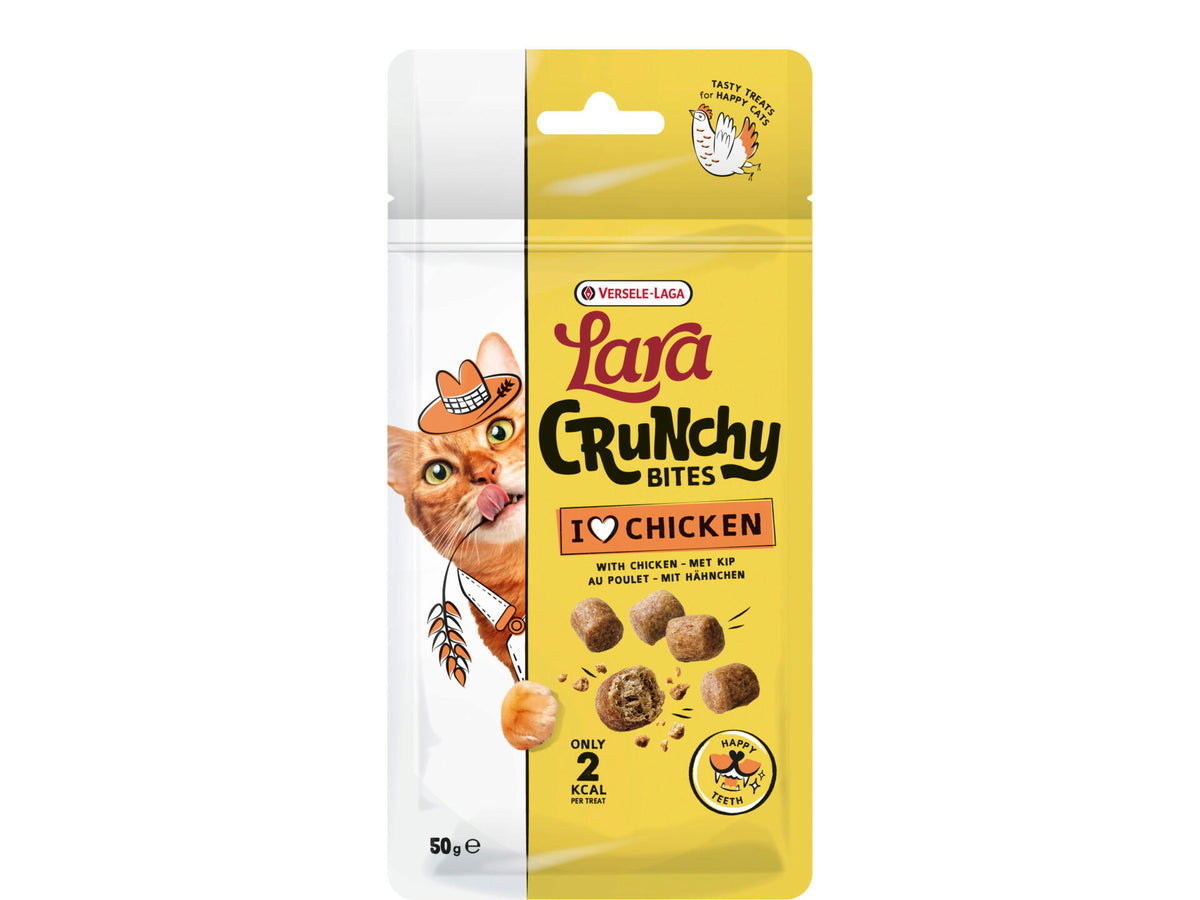 Lara Crunchy Bites kattenvoer kip 50g