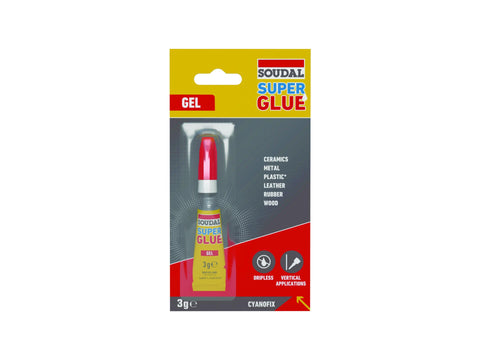 Soudal Cyanofix secondelijm gel 3g transparant