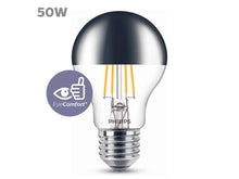 Philips Déco ampoule LED poire à calotte argentée E27 7,2W dimmable