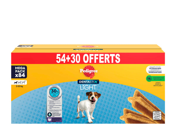 Pedigree Dentastix light hondensnack 54+30 stuks small