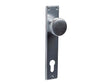 Linea Bertomani Bouton de porte avec plaque 50mm aluminium