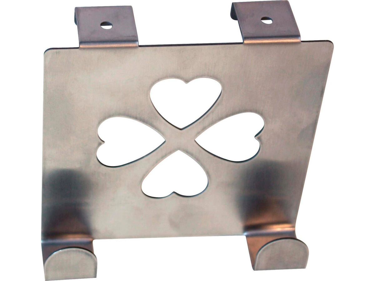 Linea Bertomani Deurkapstok klaverblad 2 haken inox