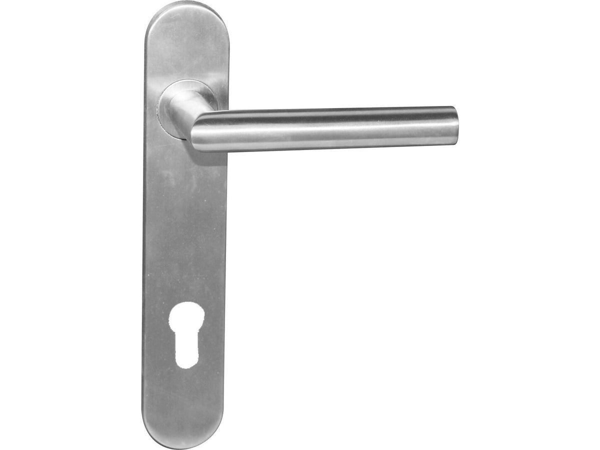 Linea Bertomani Deurklinkset op plaat 110mm inox