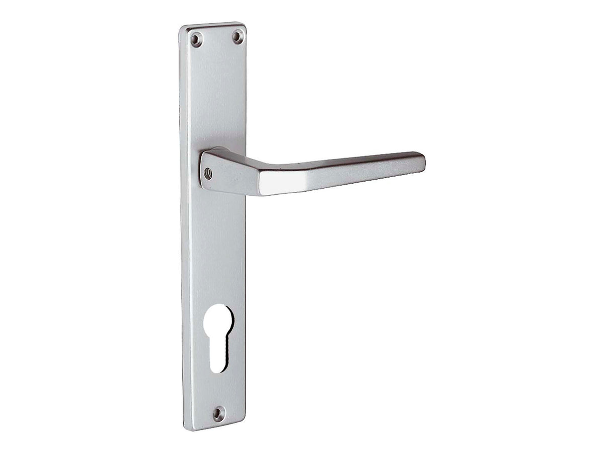 Linea Bertomani Deurklinkset op plaat 57mm aluminium