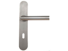 Linea Bertomani Deurklinkset op plaat 7,2cm inox