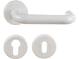 Deurklinkset op rozet 51mm kunststof wit