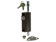 Yale Serrure en applique simple pêne avec accessoires de fixation brun