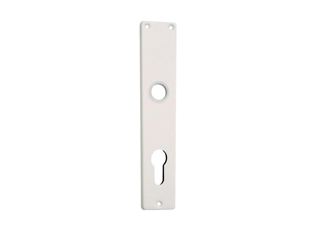 Linea Bertomani Deurplatenset 110mm aluminium wit 2 stuks