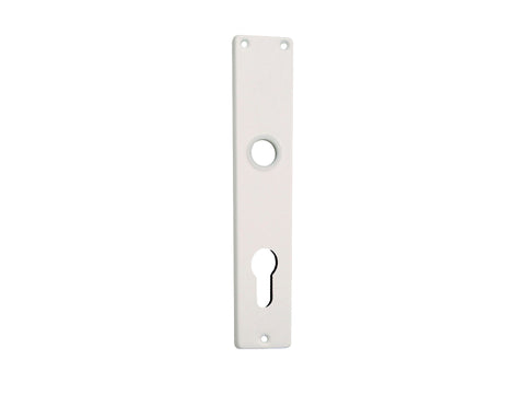 Linea Bertomani Deurplatenset 110mm aluminium wit 2 stuks
