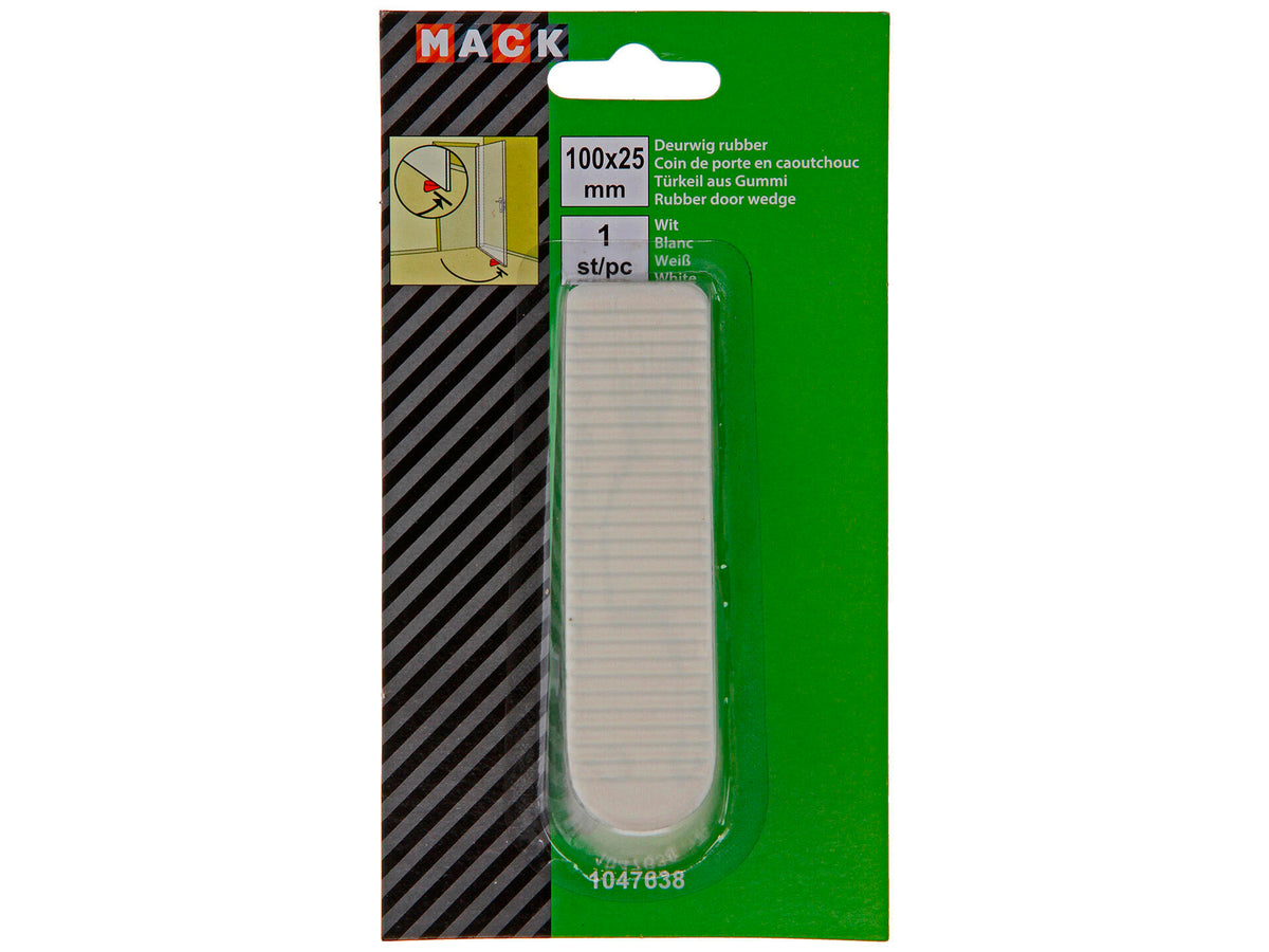 Mack Deurstop 100x25 mm wit
