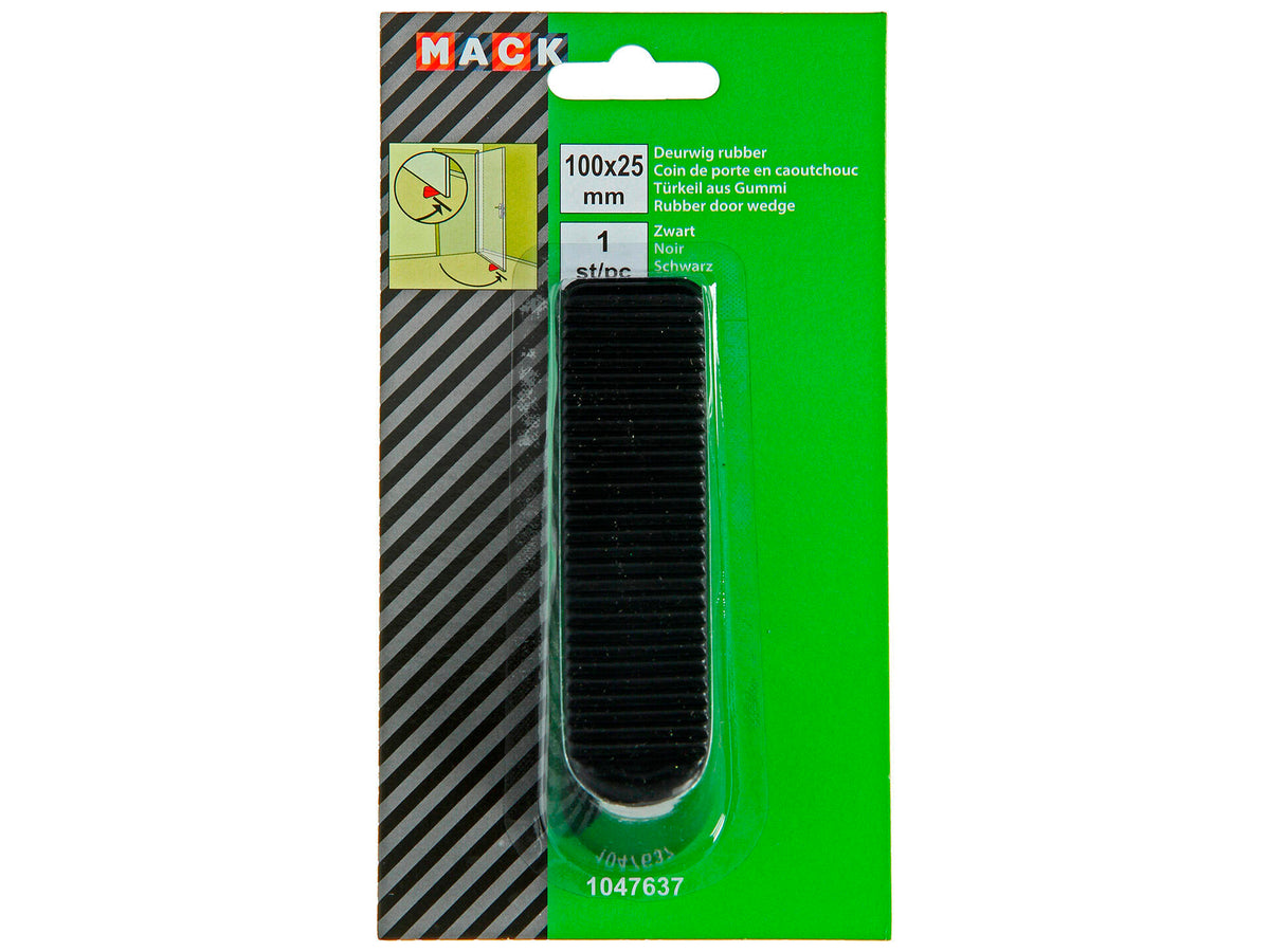 Mack Deurstop 100x25 mm zwart