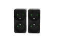 Profile Domino stopcontact in krimp 16A zwart 2 stuks