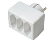 Profile Dominostekker 3x 2,5A wit