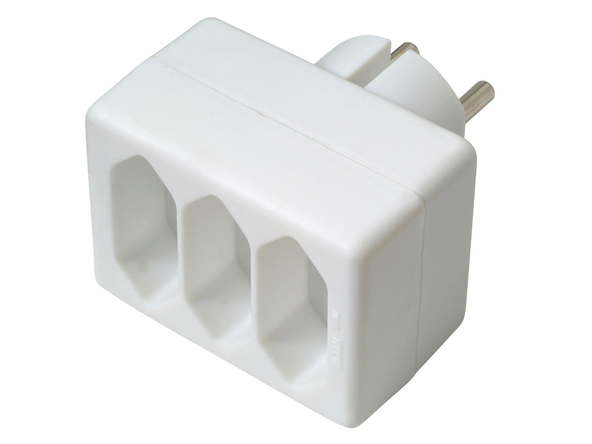 Profile Dominostekker 3x 2,5A wit