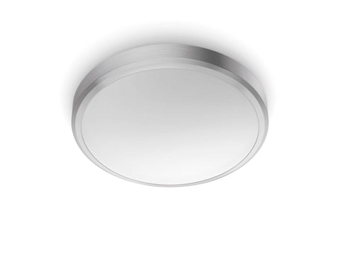 Philips Doris LED wand- en plafondlamp 17W nikkel grijs