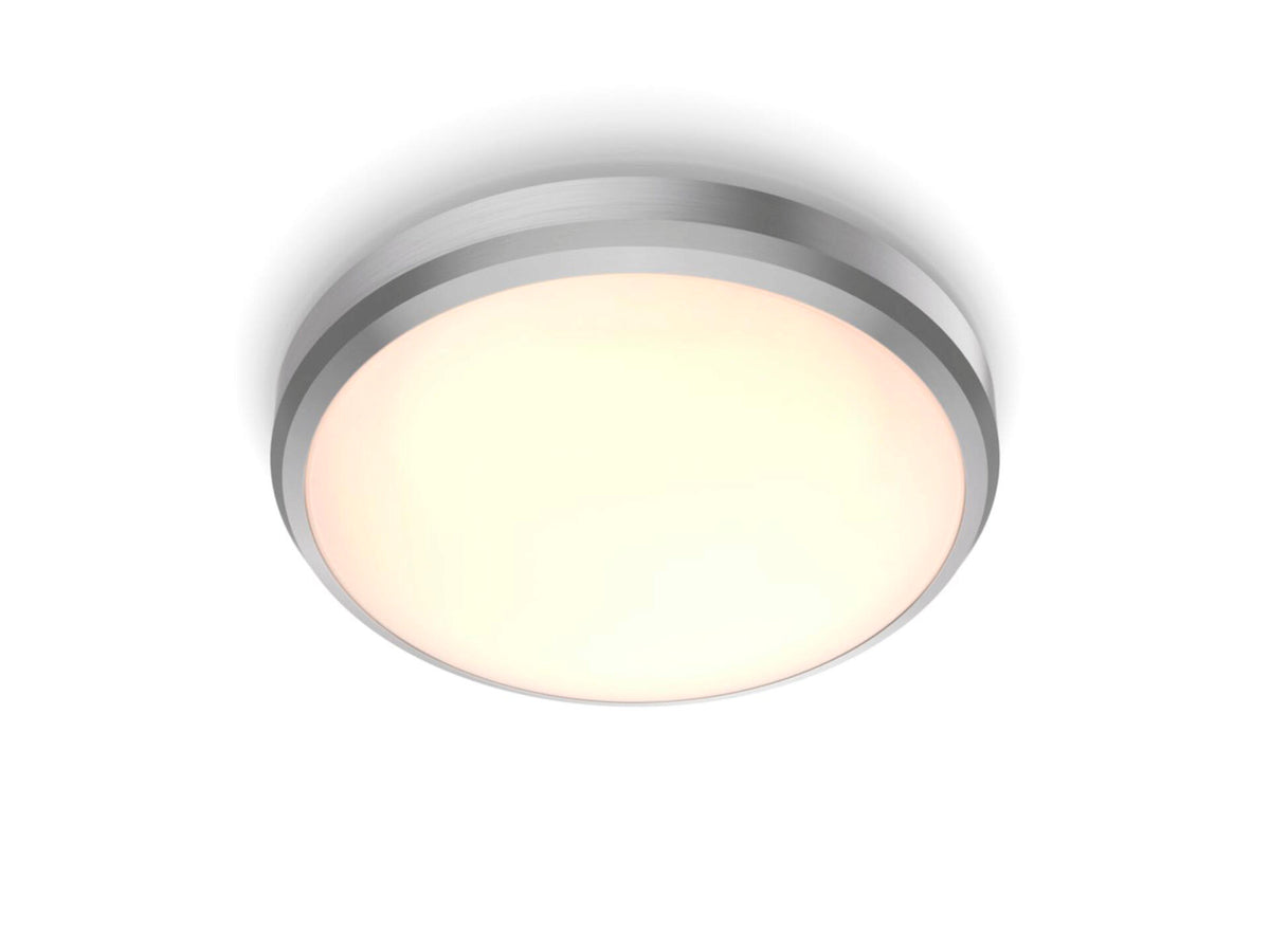 Philips Doris LED wand- en plafondlamp 6W nikkel grijs