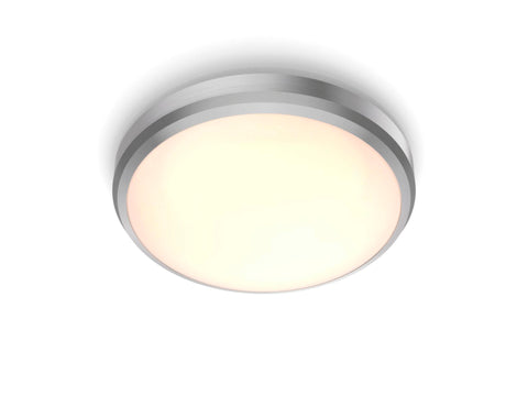 Philips Doris LED wand- en plafondlamp 6W nikkel grijs
