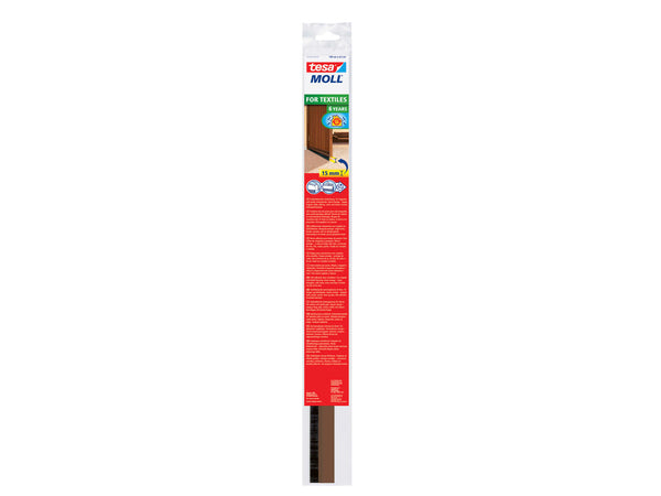 Tesa Isolation bas de porte pour textiles 1m 4,3cm brun