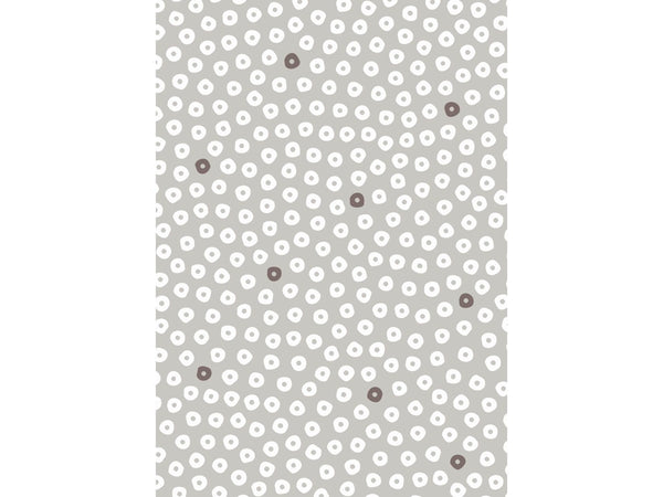 Captain Cook Dotti earl Grey toile cirée 140x220 cm