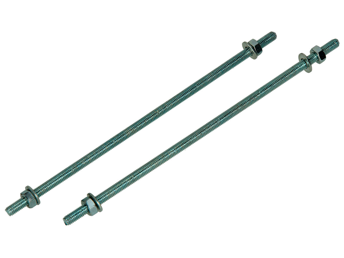Mack Draadeind met moer M6 200mm verzinkt 2 stuks