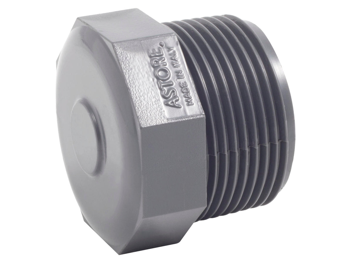 Draadstop PVC 1" M