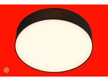 Duck plafonnier LED avec abat-jour en tissu noir