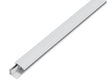 Duo profilé d'arrêt 22mm 100cm aluminium anodisé argent