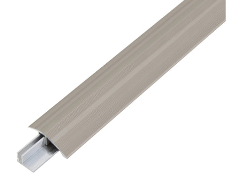 Duo compensatieprofiel 44mm 100cm geanodiseerd aluminium metaal RVS-look