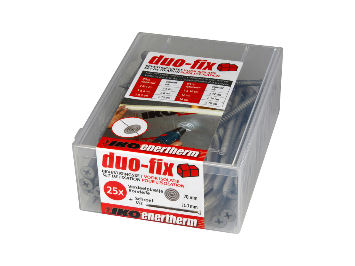 Iko Enertherm Duo-fix bevestigingsset 100mm 25 stuks